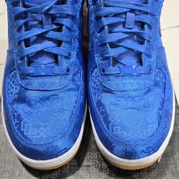 Nike Air Force 1 PRM \'CLOT\' Blue Silk Size 9 Men\'s CJ5290-400 Game Royal White main image 5